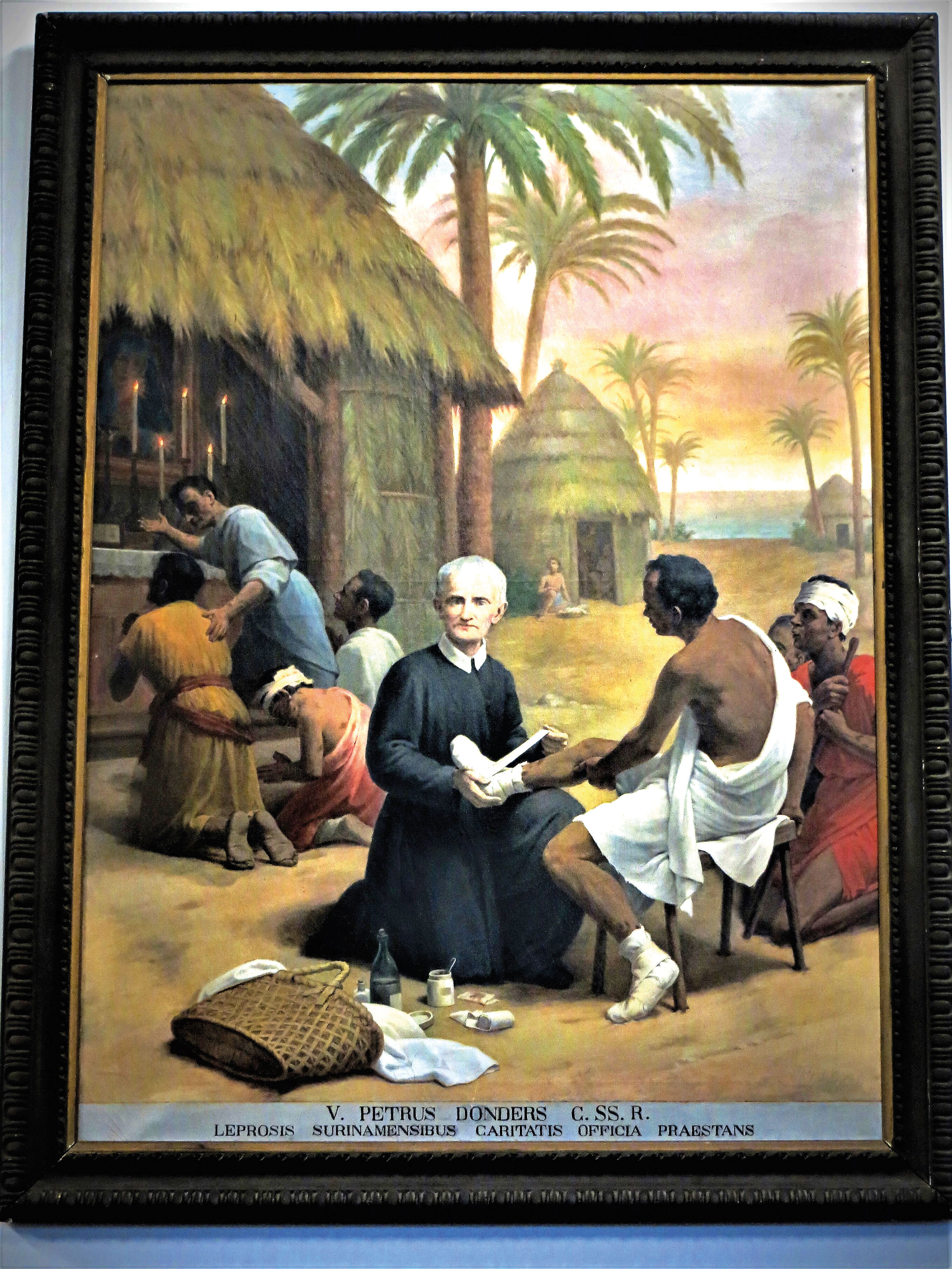 In veel redemptoristenkloosters hangt dit schilderij van Peerke in Batavia.
